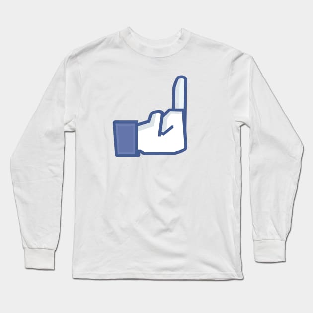 FUCK FACEBOOK Long Sleeve T-Shirt by LAZYJStudios